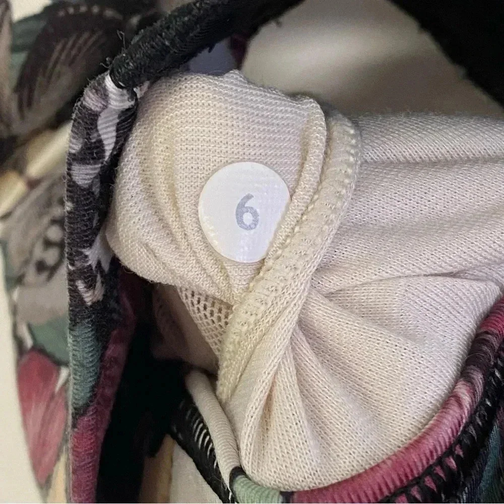 Lululemon Super Sport Tank Mini Pop‎ Stripe Black Mink Berry Sz 6
